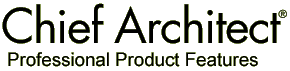 Chief Architect Professional Product Features