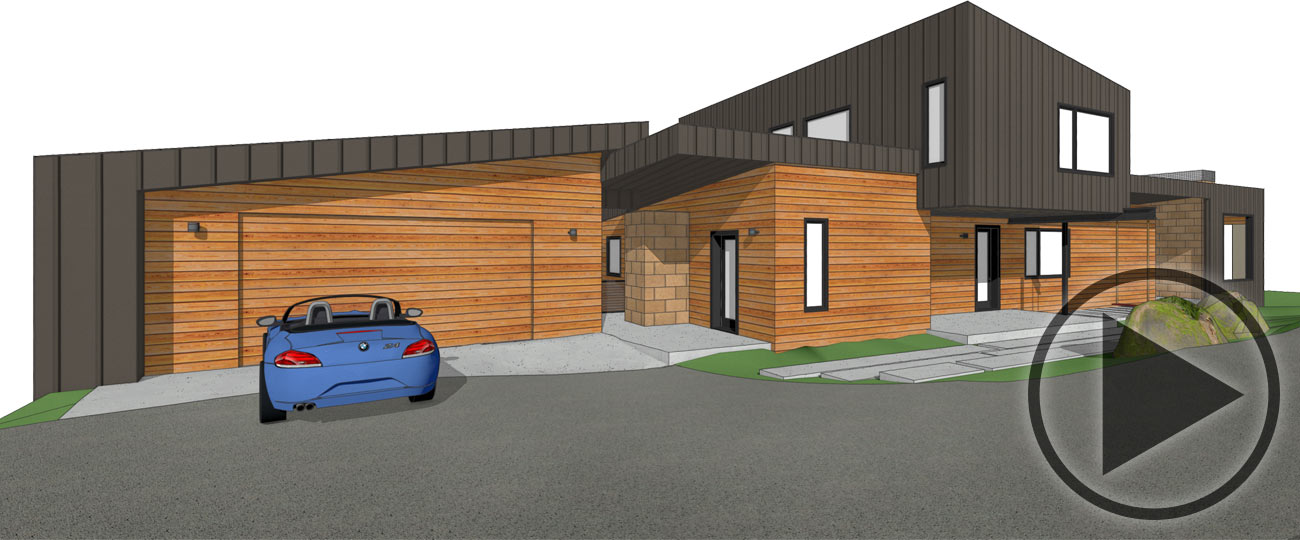 3D Walk-thru, virtual tour of the Fine Homebuilding California House Design