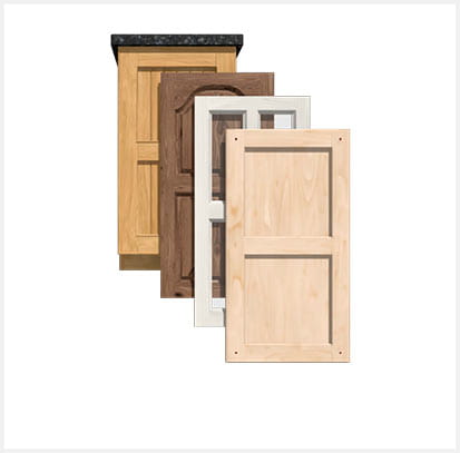 Cabinet door styles - choose from custom to name brand options
