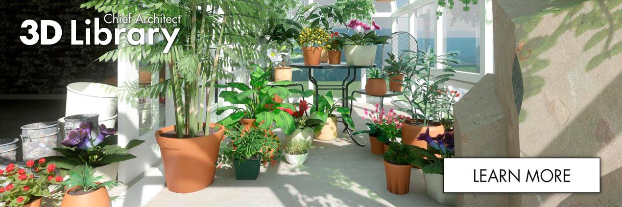 3D Plants: Potted No. 2 - Chief Architect 3D Library Catalog