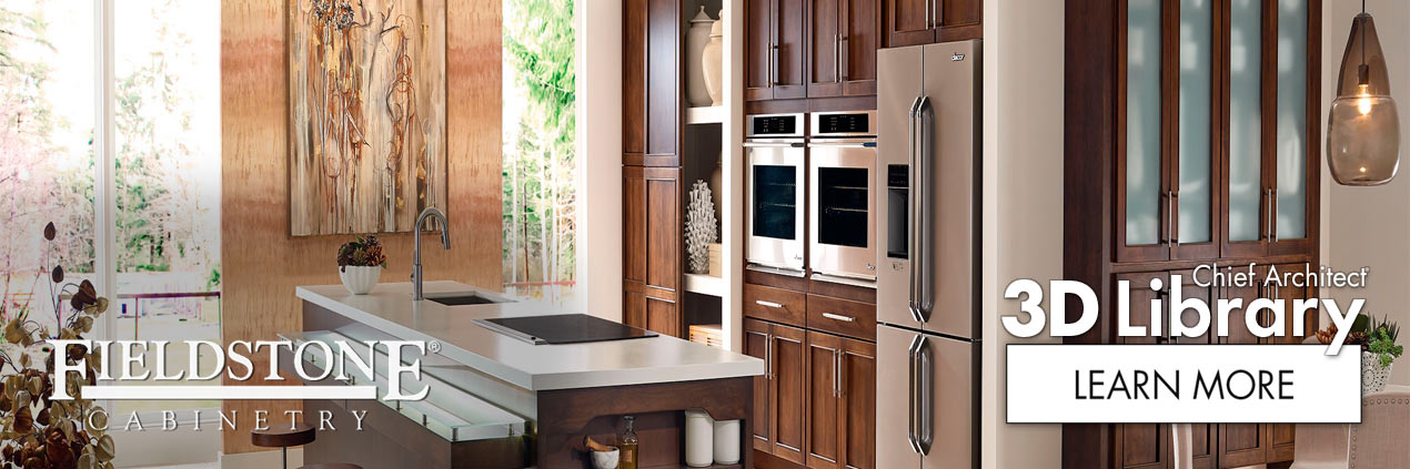 Fieldstone&reg; Cabinetry | Chief Architect 3D Library Catalog