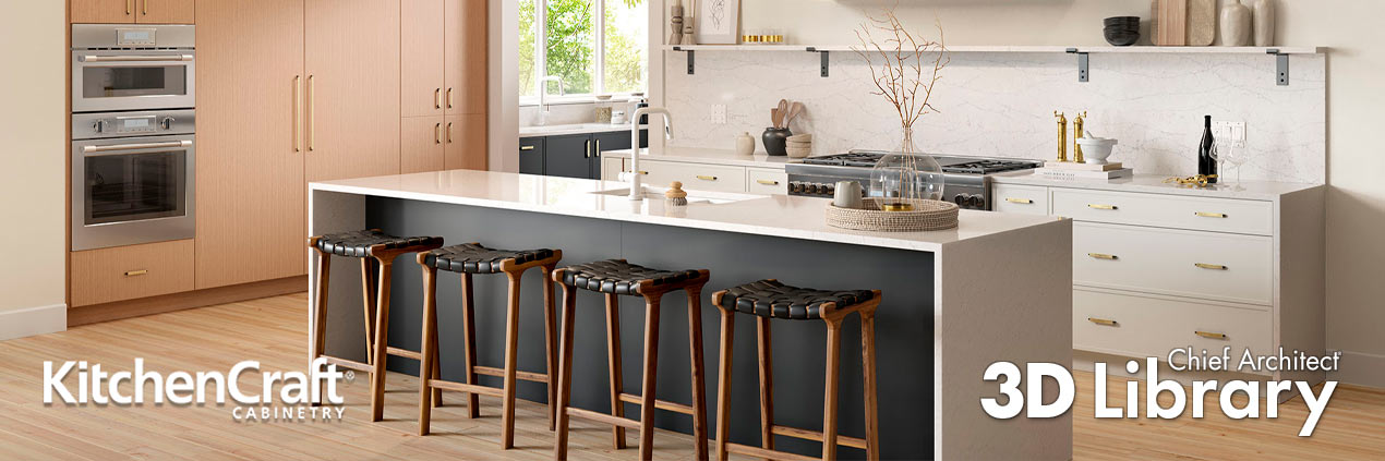 KitchenCraft&reg; Cabinetry | Chief Architect 3D Library Catalog