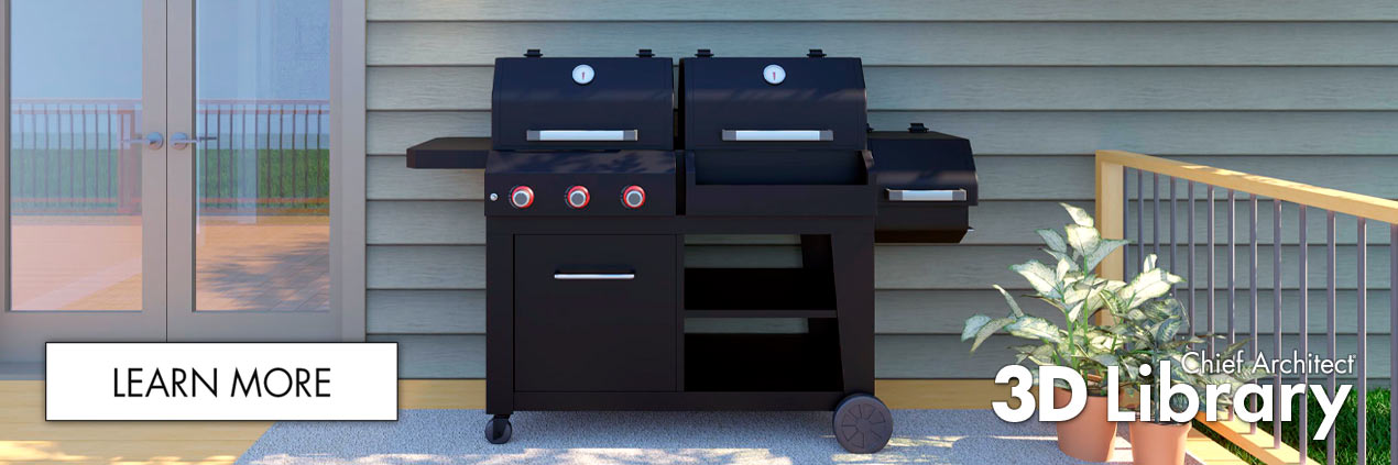 Outdoor Living No. 5: Cooking | Chief Architect 3D Library Catalog