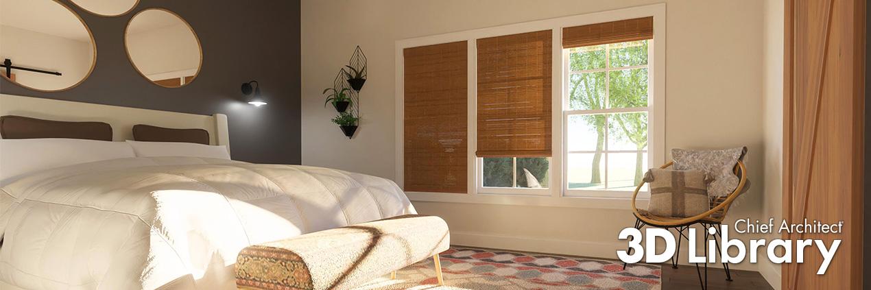 Window Treatments No. 2: Blinds and Shades - Chief Architect 3D Library Catalog