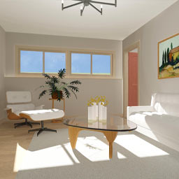 Space Planning Lower Family Room 360° panorama