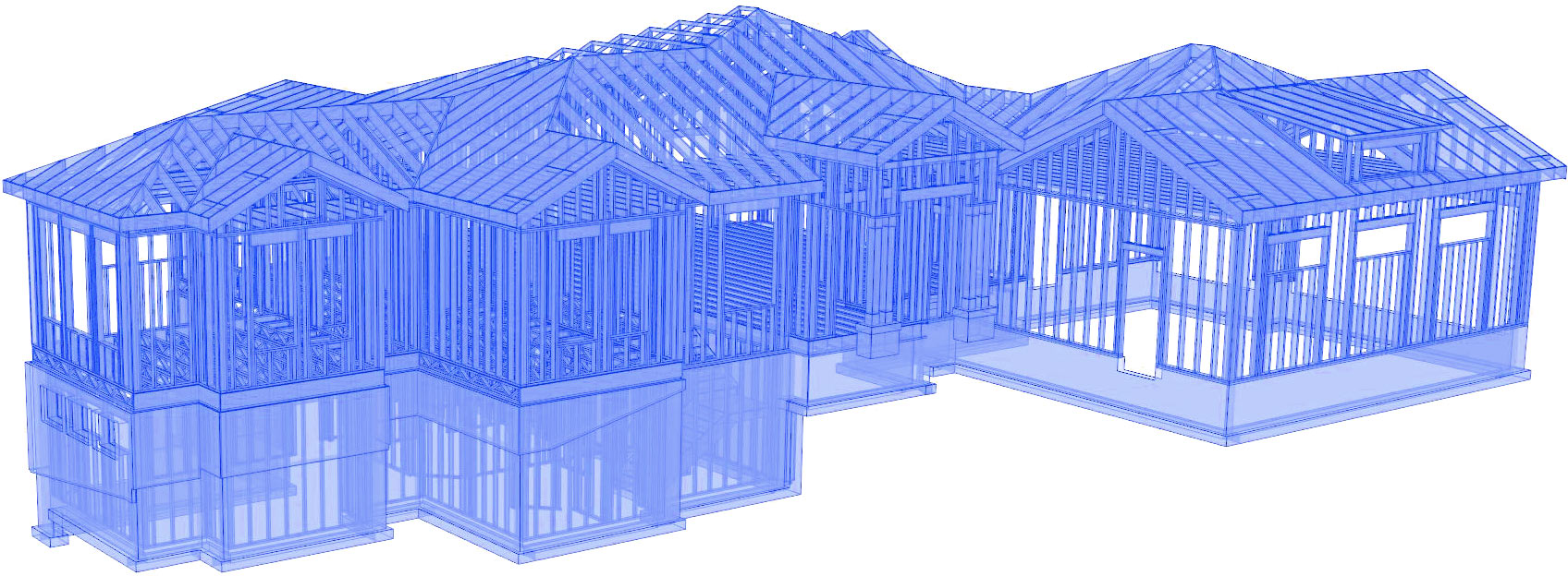 glass house framing overview